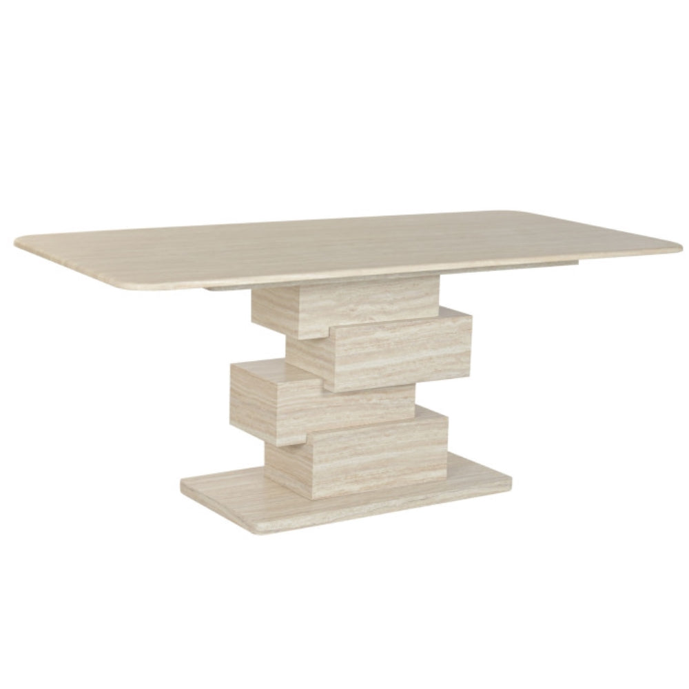 Mesa de Comedor Granito MDF 180x90x75 cm – Simil Mármol