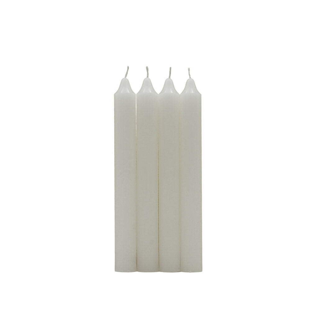 Pack 4 velas cilíndricas naranja