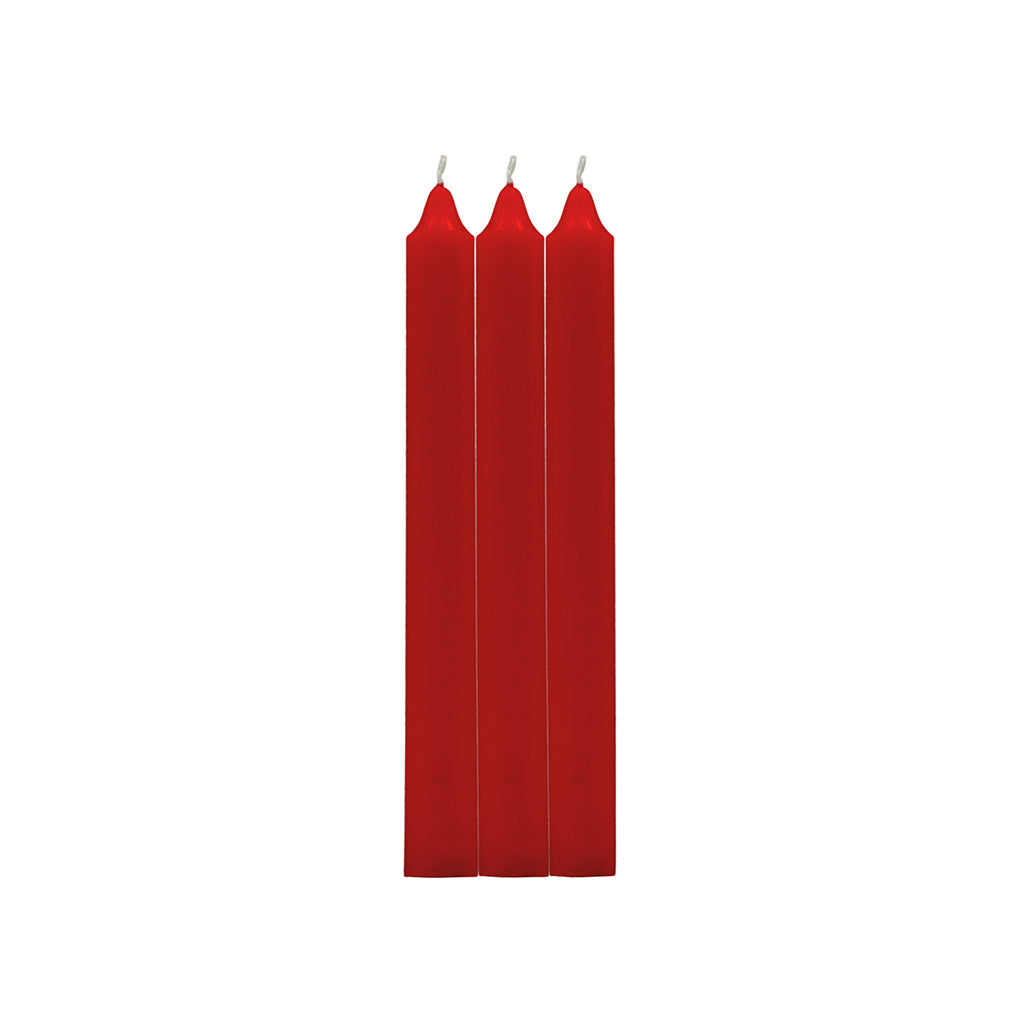 Pack 3 velas cirio rojo