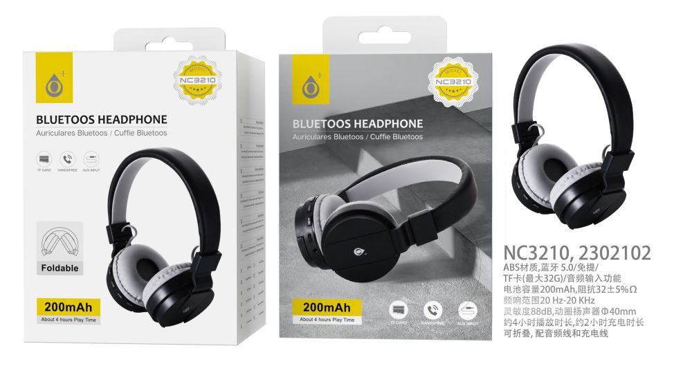 Auriculares Bluetooth plegable NC3210 blanco