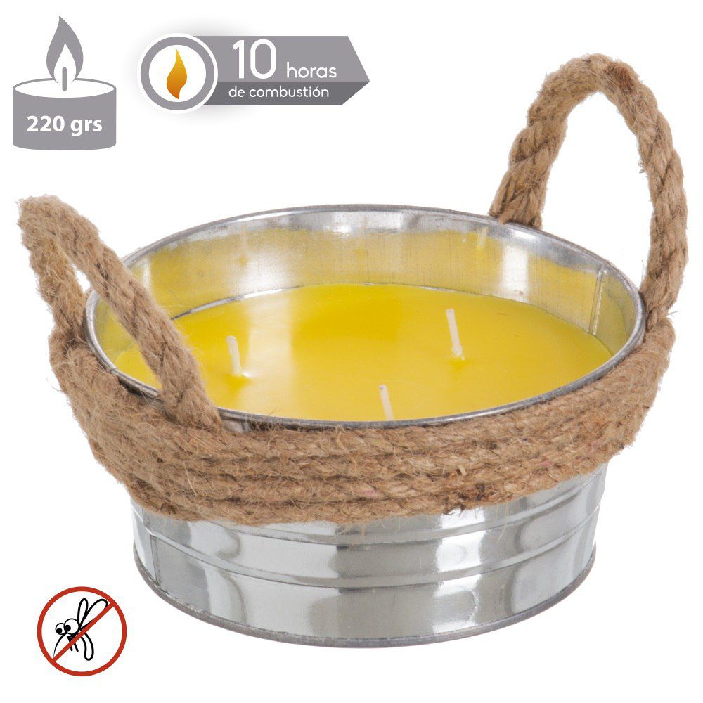 CANDELA 3% CITRONELLA CORDA CUBO ZINCATA 14,70