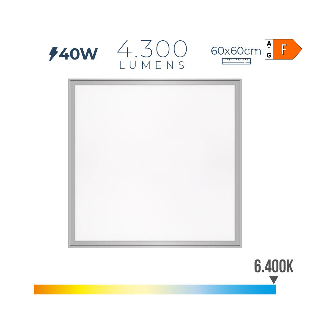 Panel de led 40w 4300lm 60*60cm luz dia