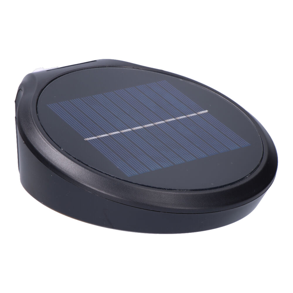 Aplique solar 1.8w 155lm 6500k con sensor negro