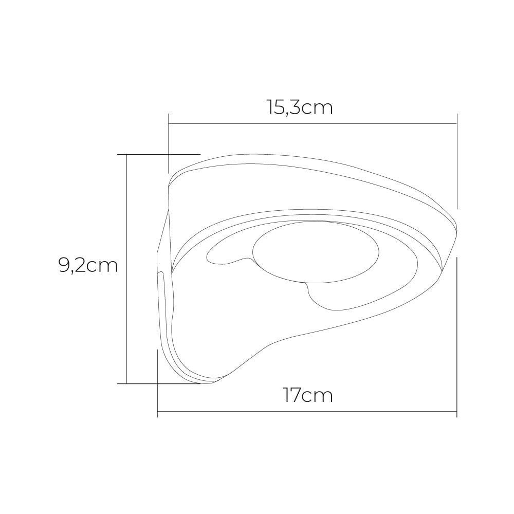 Aplique solar 1.8w 155lm 6500k con sensor blanco