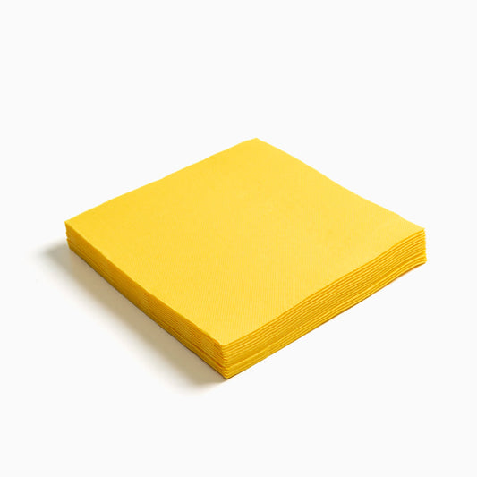 Servilleta de papel premium 40x40cm amarillo