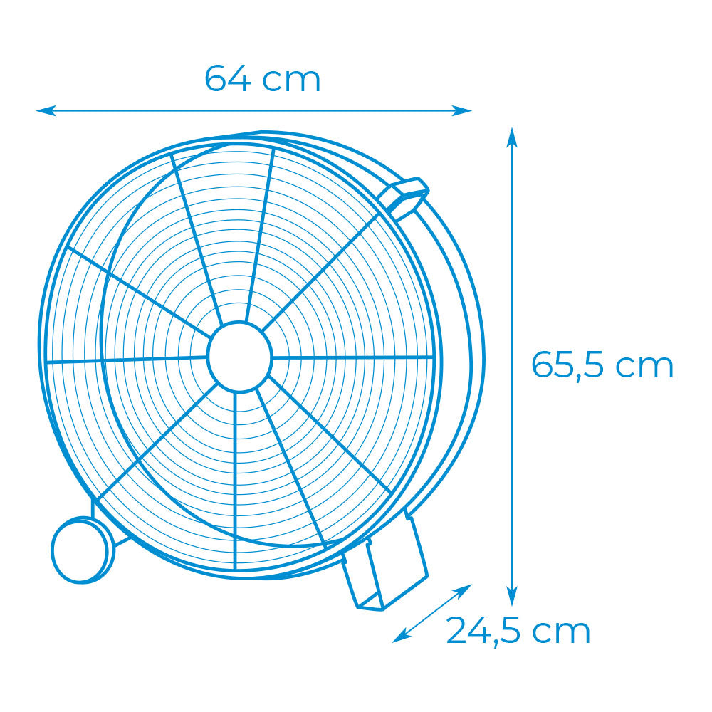 Ventilador industrial 180w 60cm