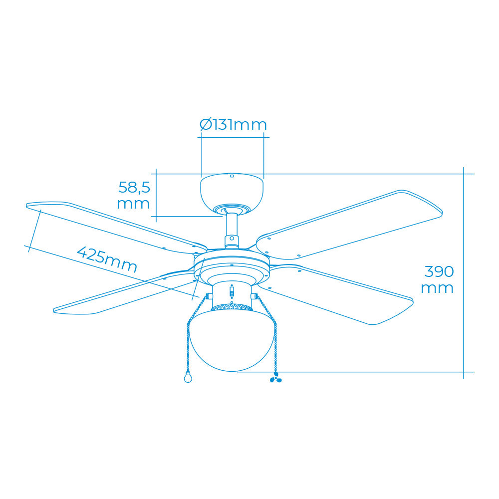 Ventilador de techo Caribe Ø102cm