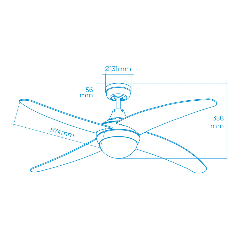 Ventilador de techo Caspio Ø132cm