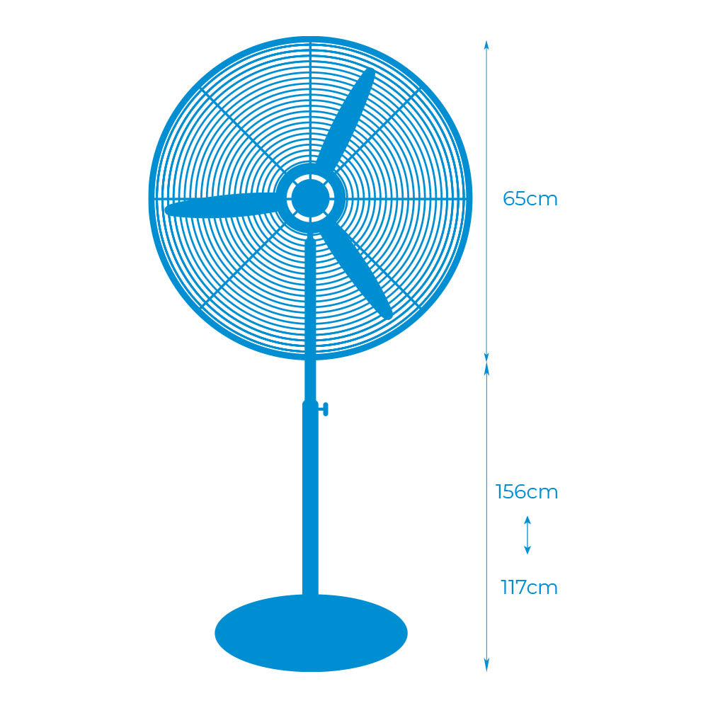 Ventilador de pie industrial 180w