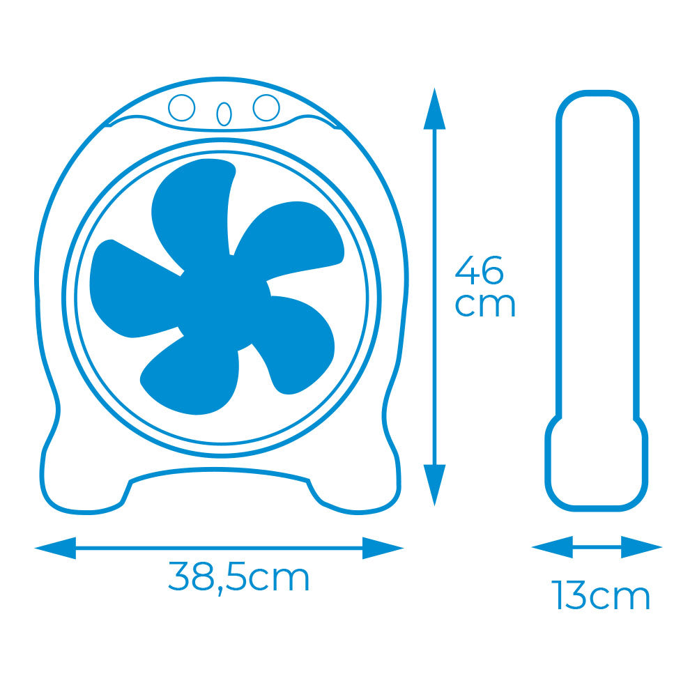 Ventiladro box fan 45w