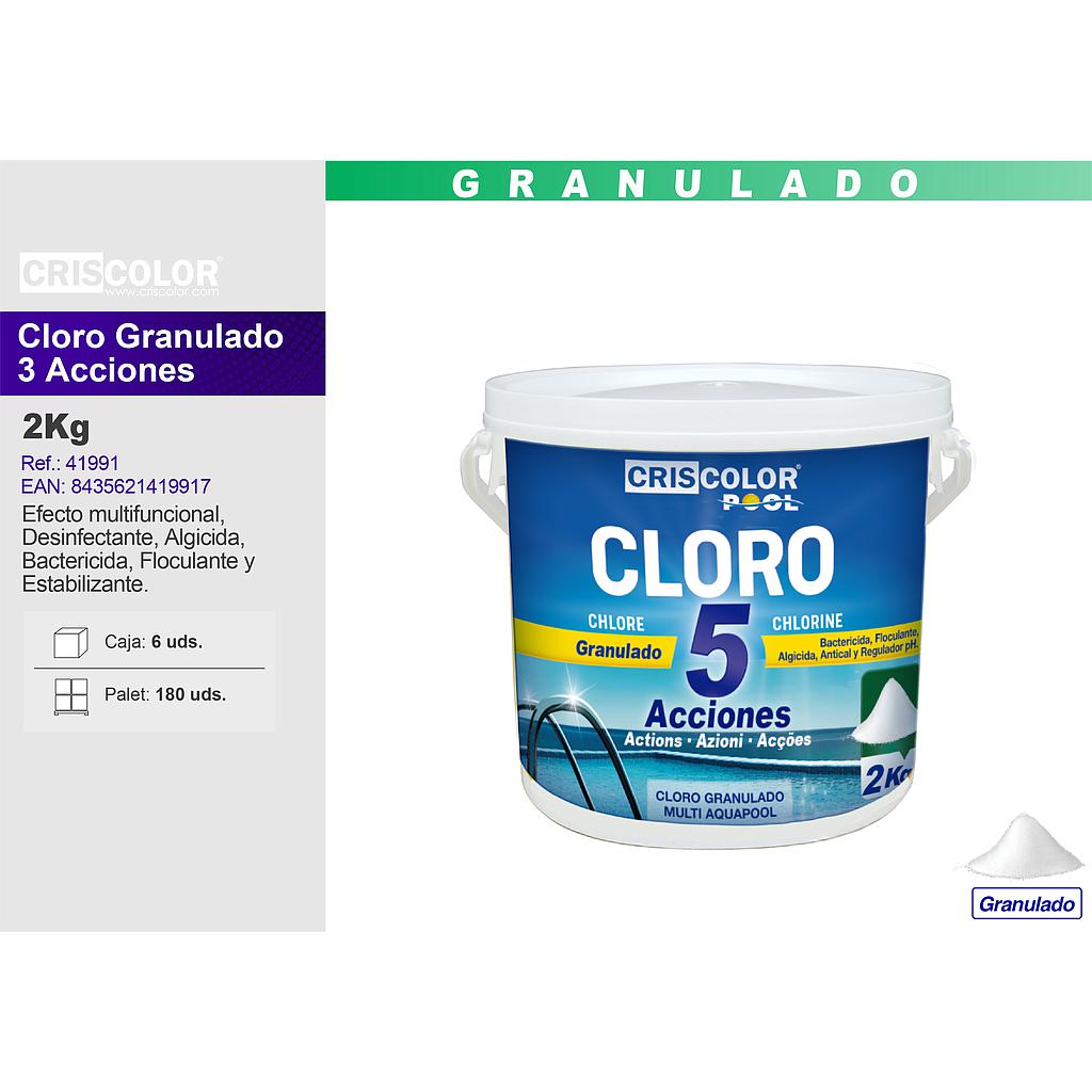 Cloro granulado 5 Acciones 2kg