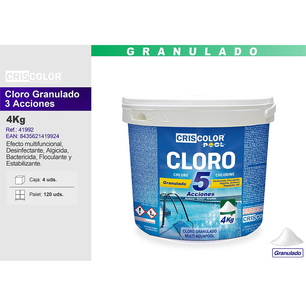 Cloro granulado 5 Acciones 4kg