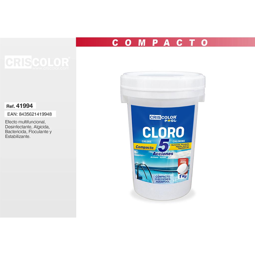 Cloro tableta 5 Acciones 1kg