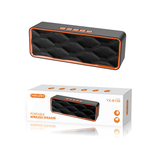 Altoparlante wireless MEGA BASS arancione 