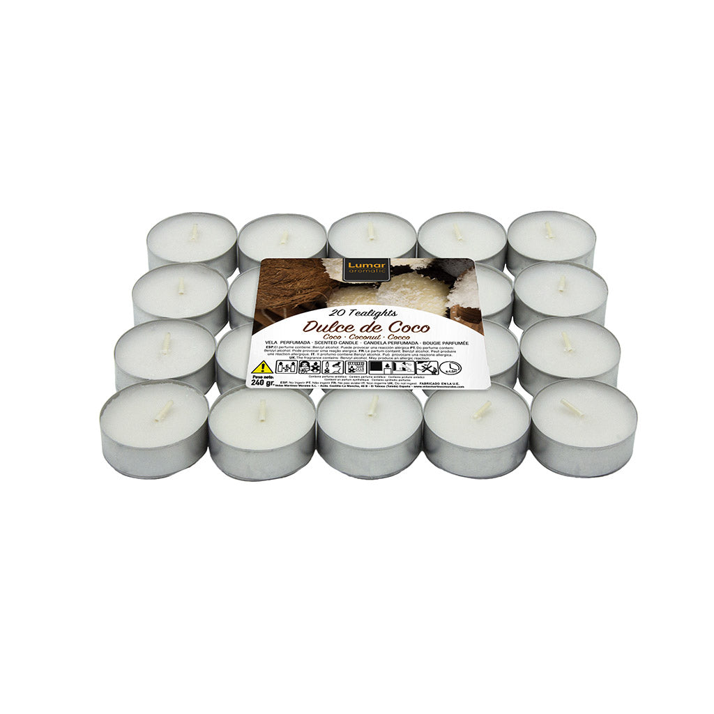 Pack 20 Tealights Dulce de Coco