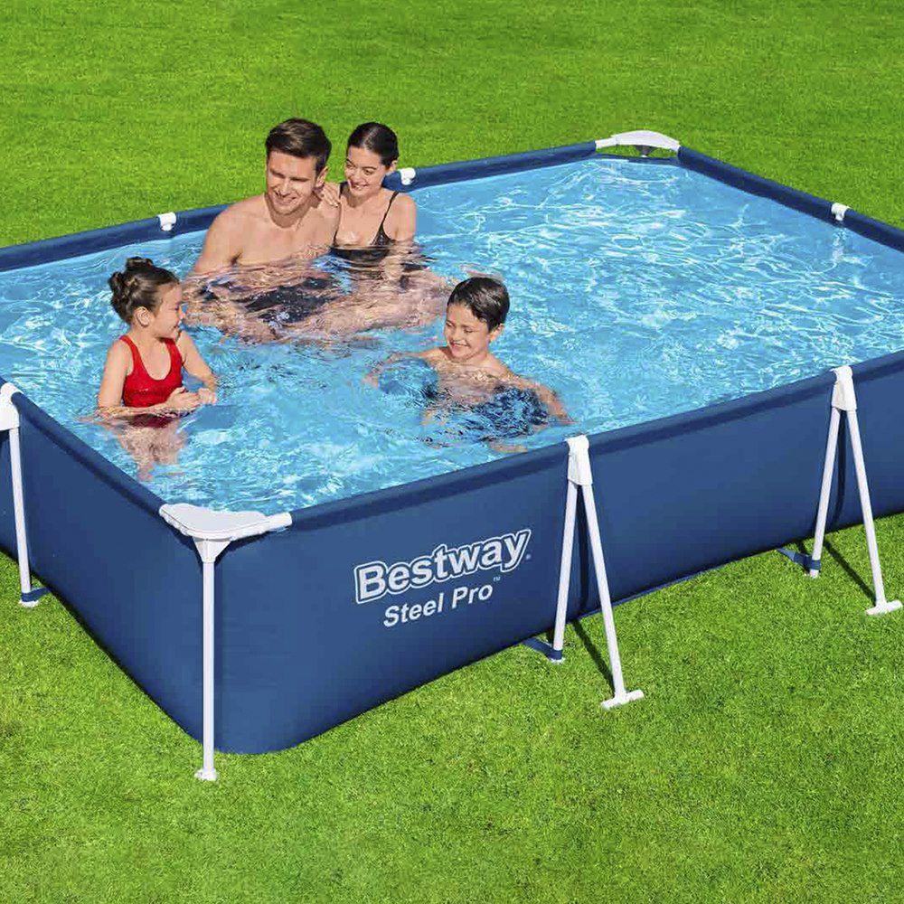 Piscina rectangular 300x201x66 cm incluye depueradora