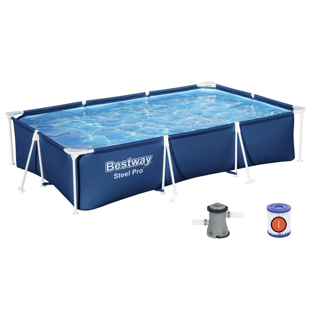 Piscina rectangular 300x201x66 cm incluye depueradora