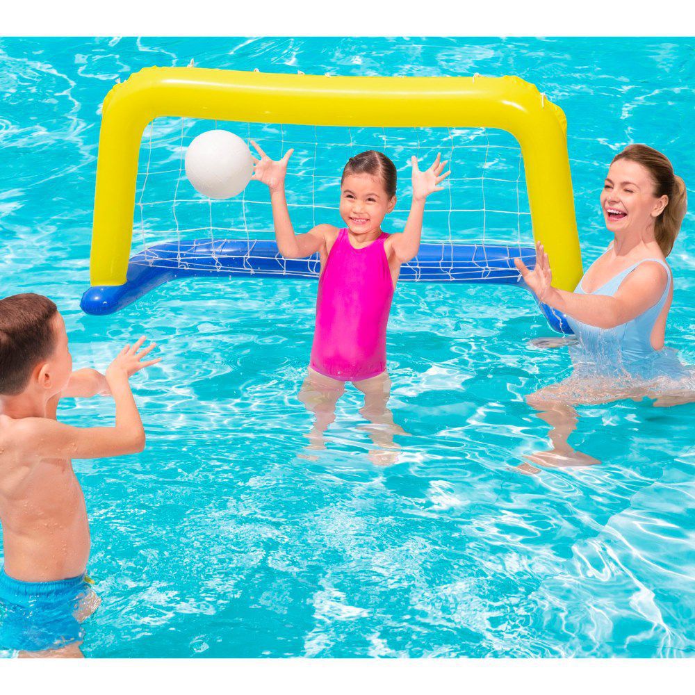 JUEGO WATER POLO PISCINA 137 X 66 CM INCLUYE PELOTA - CAJA IMPRESA