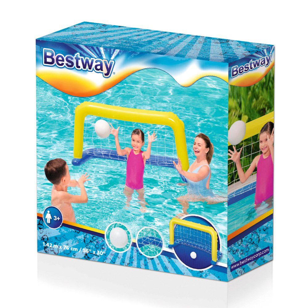 JUEGO WATER POLO PISCINA 137 X 66 CM INCLUYE PELOTA - CAJA IMPRESA