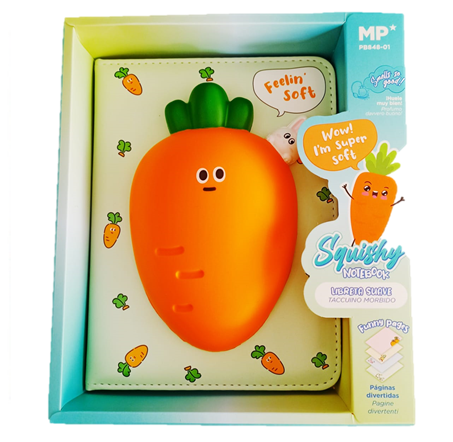 quaderno squishy carota