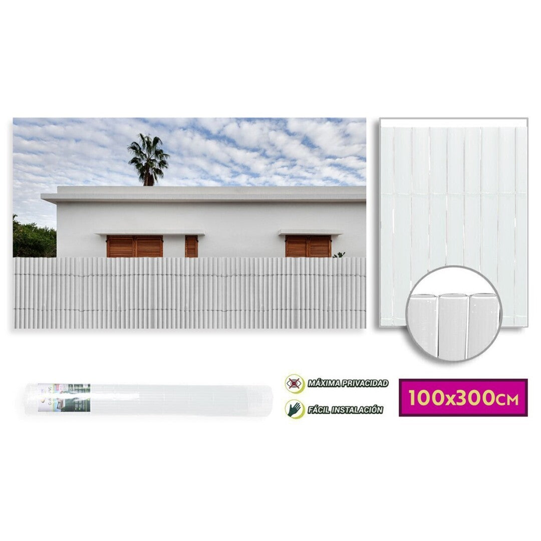 Cañizo pvc doble cara 10mm 1*3m blanco