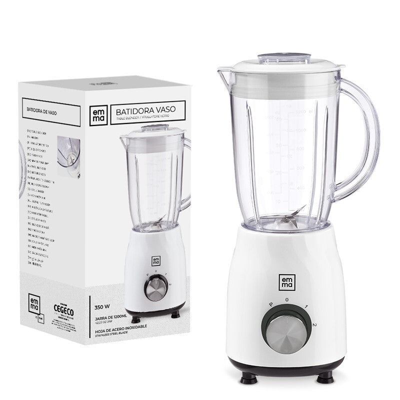 Batidora vaso Emma 350w 1.2L blanco