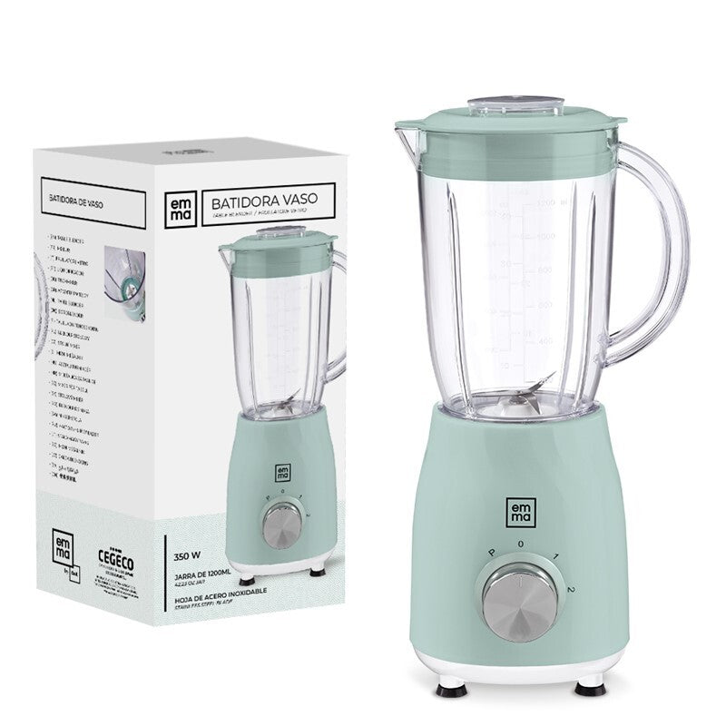 Batidora vaso Emma 350w 1.2L verde