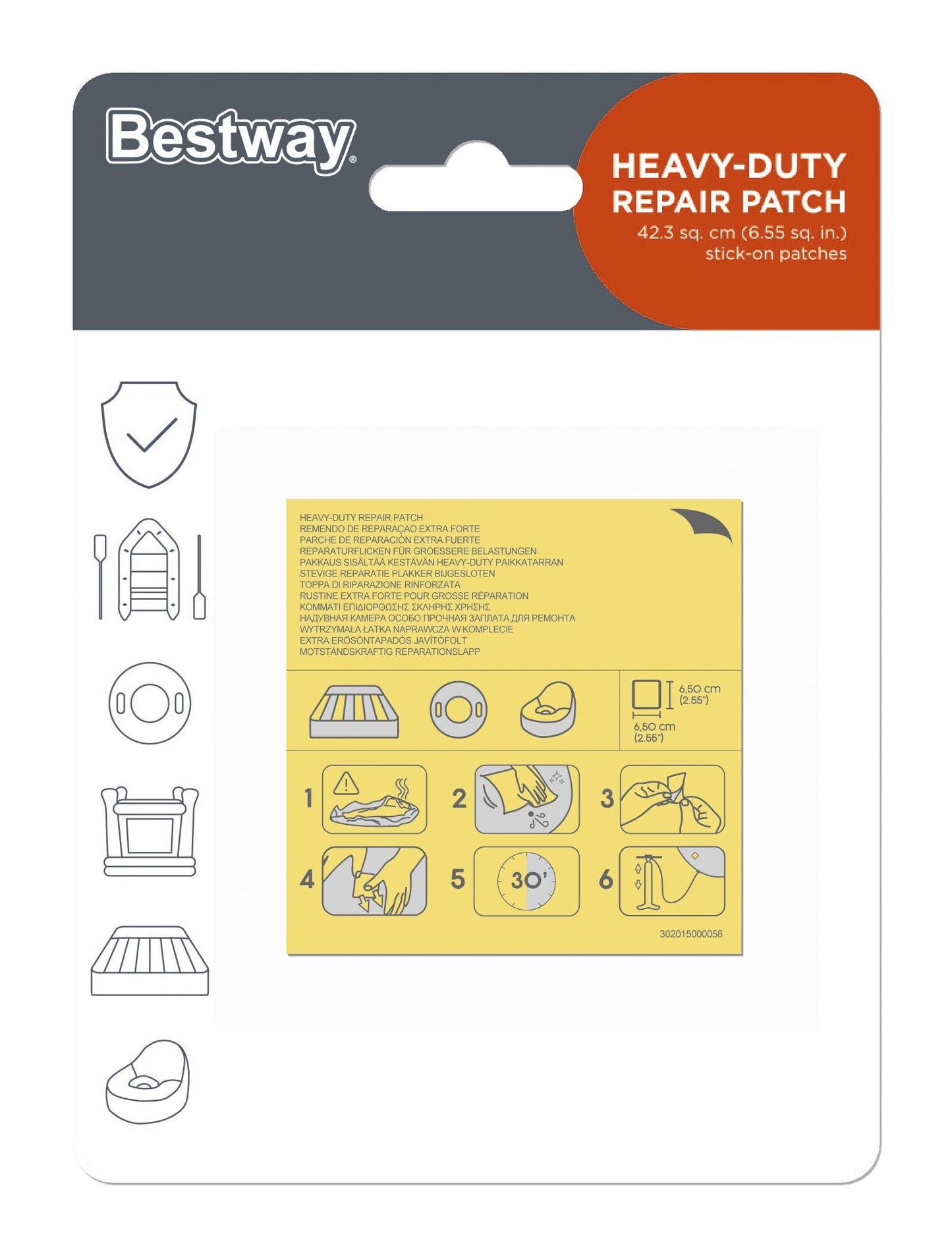 Kit parches para reparar extrafuertes 10pcs