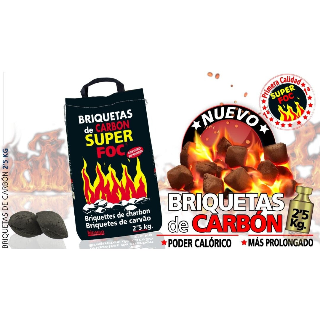 Briquetas carbon vegetal 2.5kg