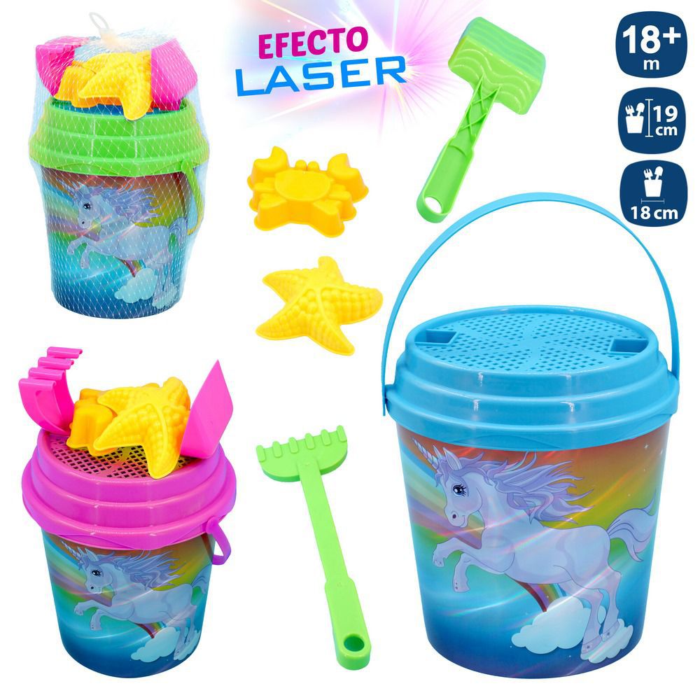 Set juguetes playa unicornio 19*18cm