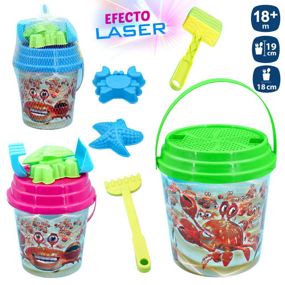 Set juguetes playa cangrejo 19*18cm