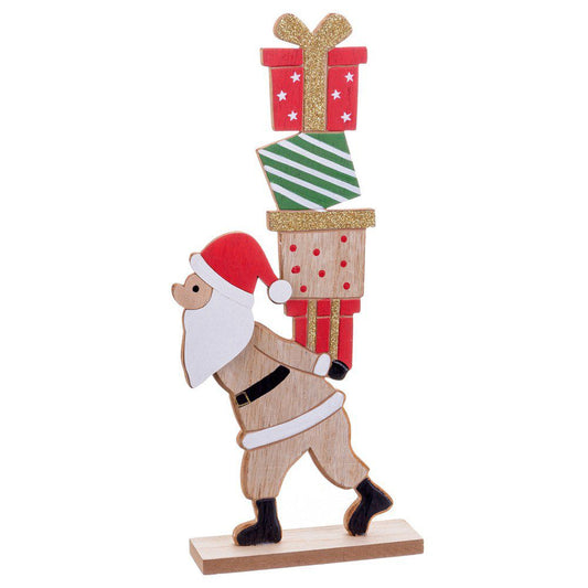 Stand di Babbo Natale con regalo 13*31 cm