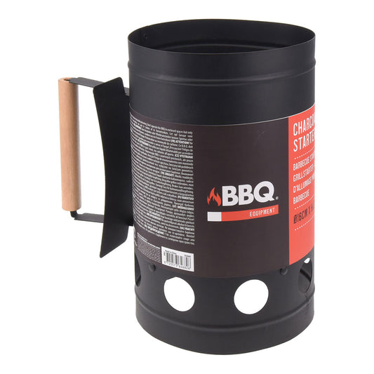 Arrancador barbacoa 27cm zinc negro