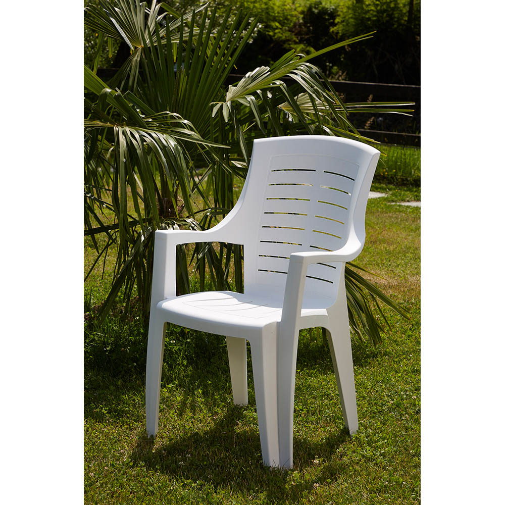 Set 2 silla Talia 55x60x91cm blanco