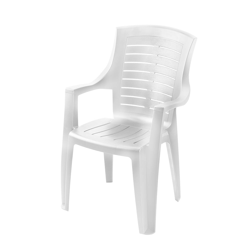 Set 2 silla Talia 55x60x91cm blanco