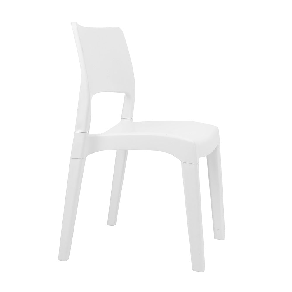 Silla apilable Klik klak 15,5x47x51,5 cm blanco