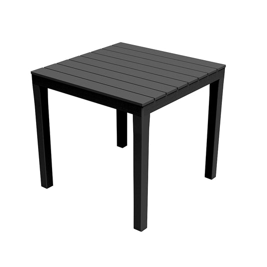 Mesa cuadrada jardin Bali 78x78x72cm negro