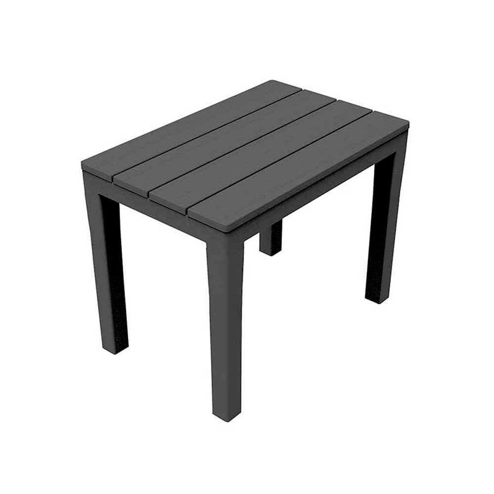 Banqueta exterior resina 38,5x60x45cm negro