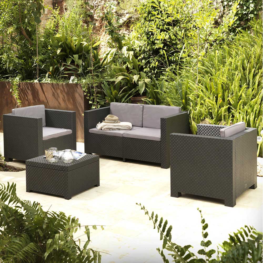 Set jardin Diva tropea resina