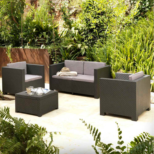 Set jardin Diva tropea resina