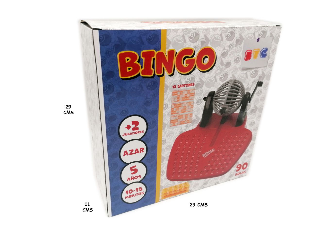 Bingo de 90 bolas con carton incluido