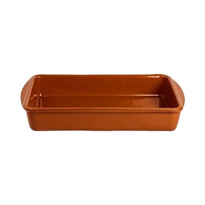 Fuente barro rectangular 32*23*5,5cm