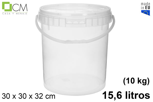 Envase plástico multiuso 15.6l (10 kg) d30*32cm