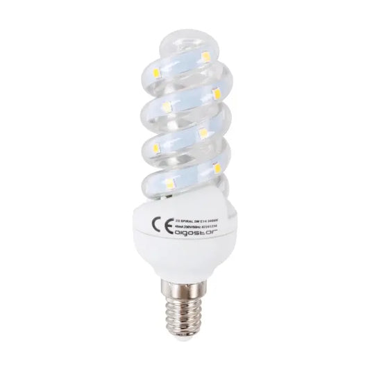 Bombilla LED espiral 5W 6000K E14