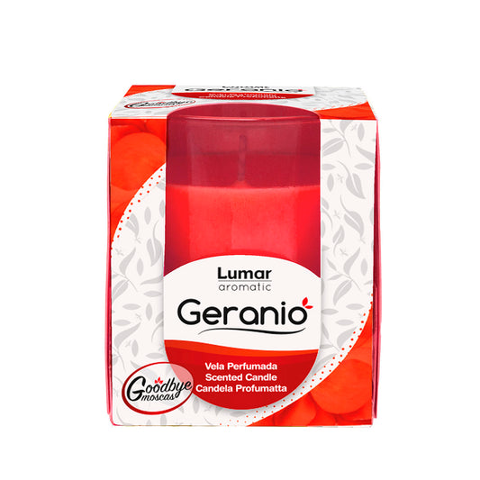 Vaso Cristal Lumar Aromatic Goodbye Moscas Geranio