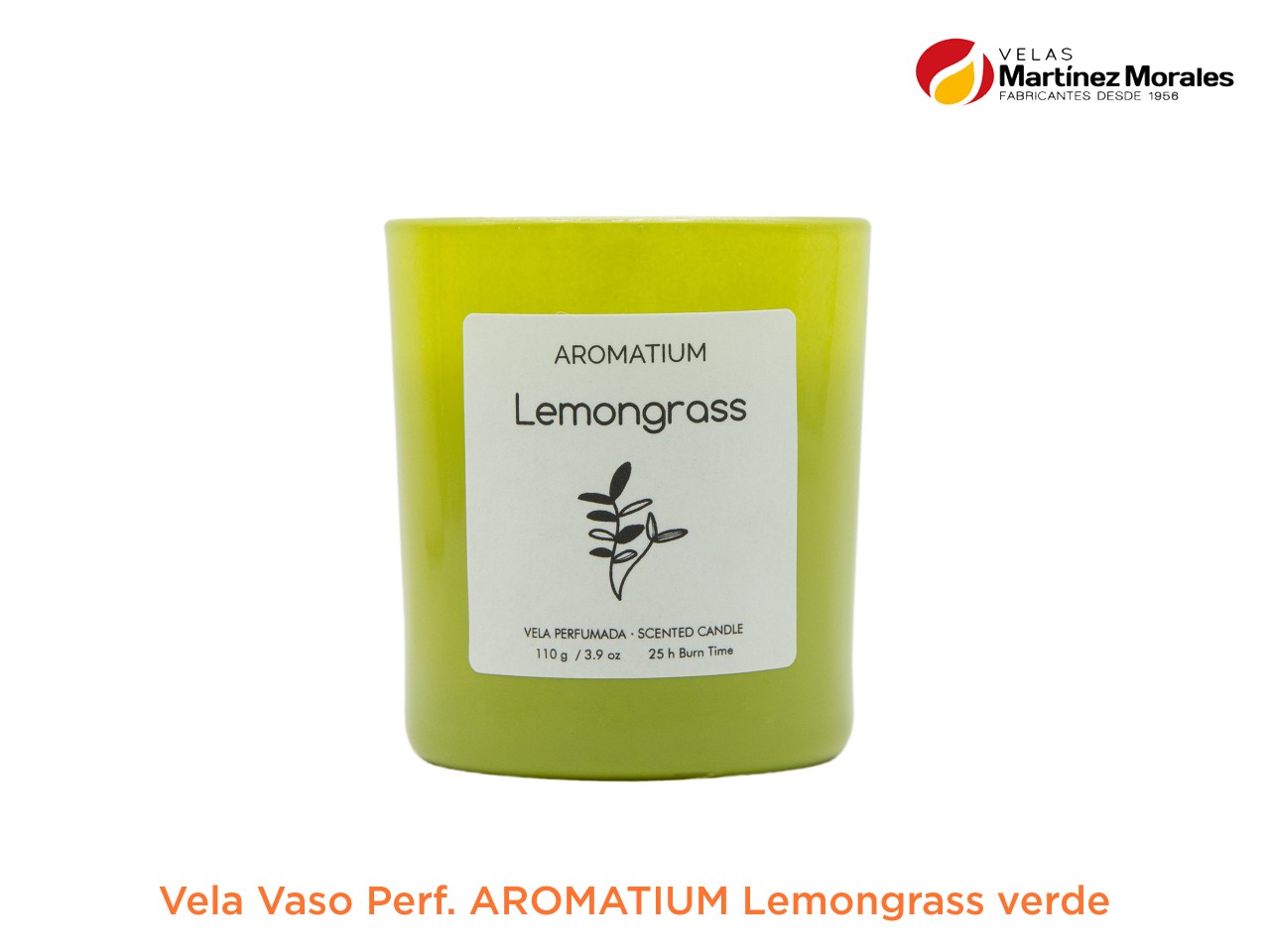 Vaso cristal lumar aromatic lemongrass