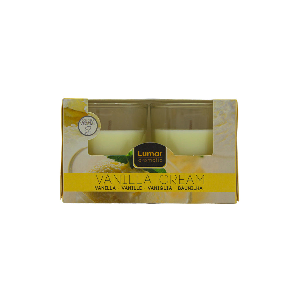 Caja 2 vasos lumar aromatic perfume frutas del bosque