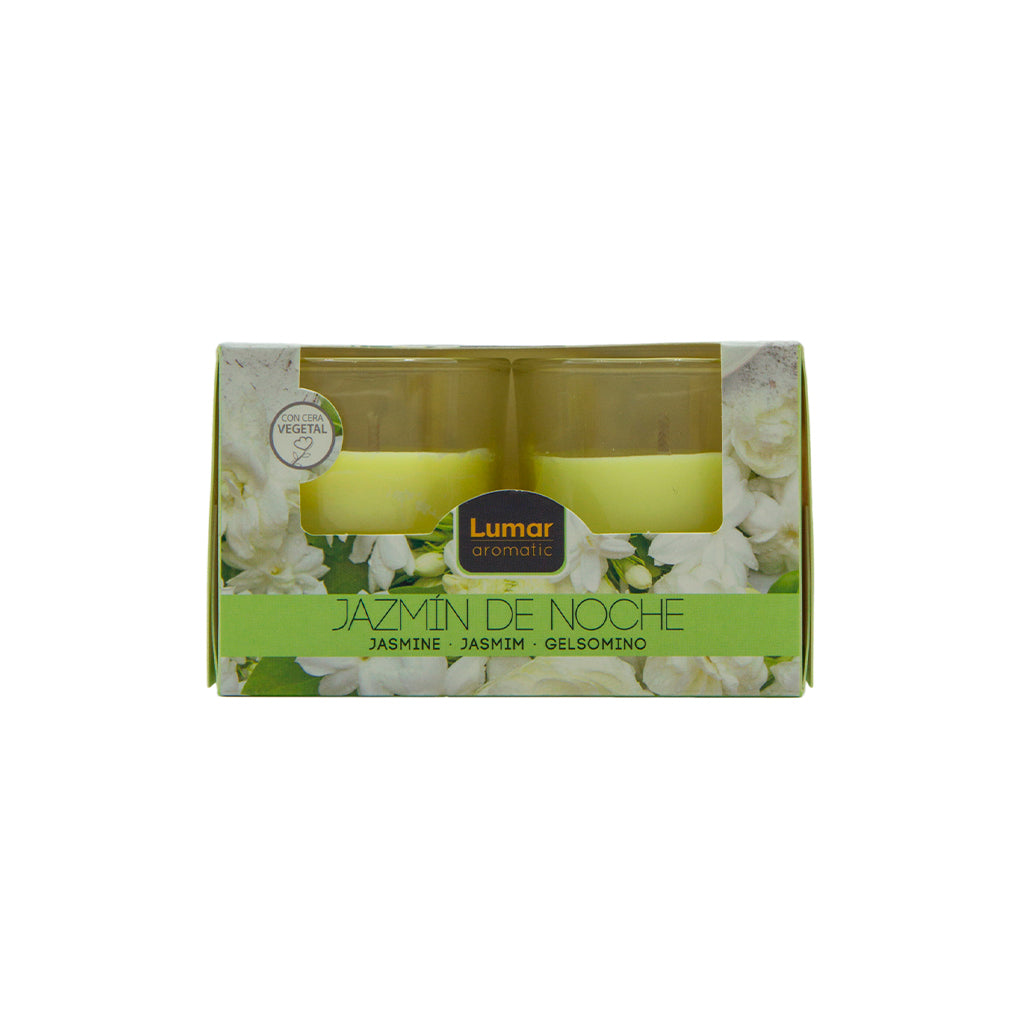 Caja 2 vasos lumar aromatic perfume frutas del bosque