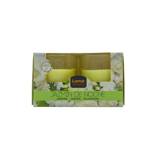 Caja 2 vasos lumar aromatic perfume jazmin