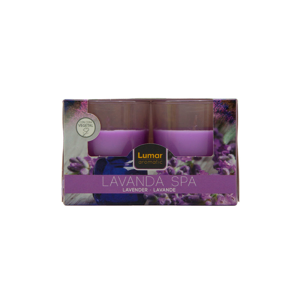 Caja 2 vasos lumar aromatic perfume jazmin